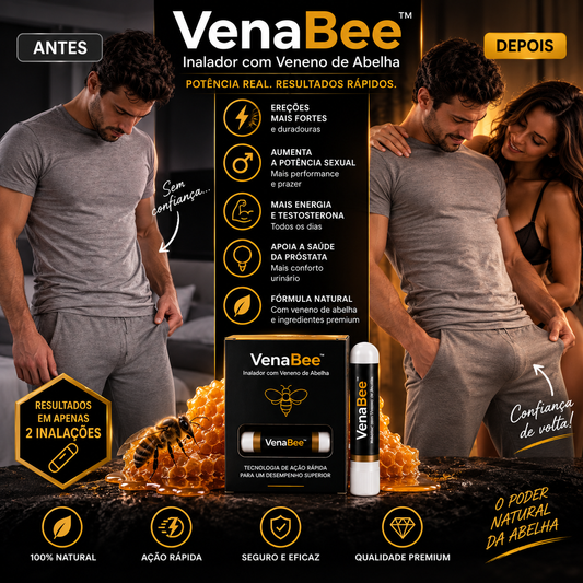 VenaBee™ — EREÇÕES FIRMES E DURADOURAS COM 2 INALAÇÕES