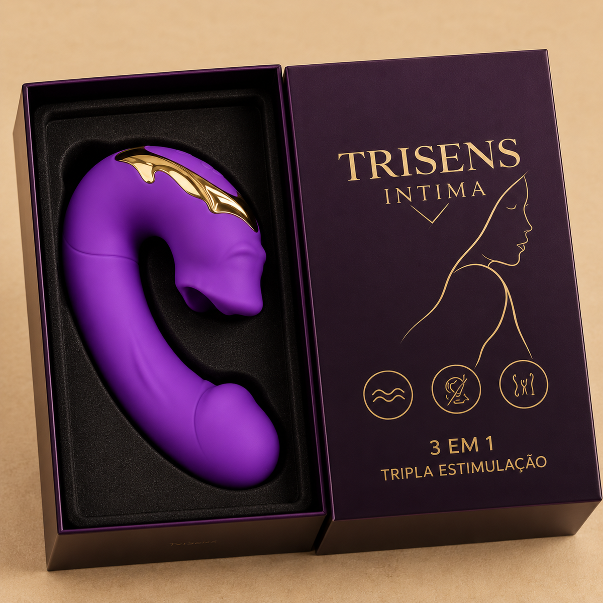 TRISENS INTIMA™ Vibrador 3 em 1 de Tripla Estimulação