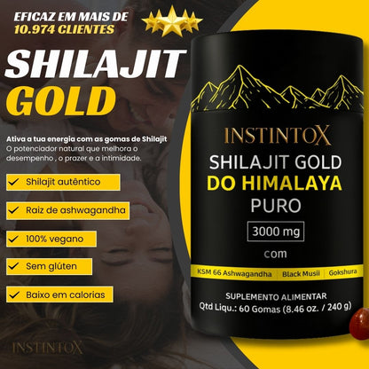 Gomas de Shilajit Puro dos Himalaias